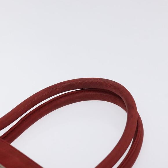 PRADA Hand Bag Nylon Red Silver - Picture 8 of 9